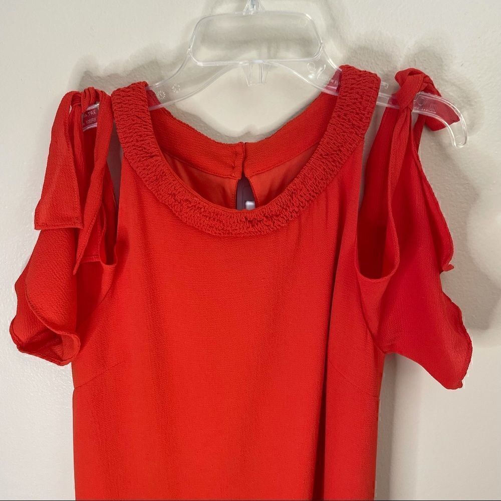 Entro | Dress/ orange/ cold shoulder - Picture 6 of 15